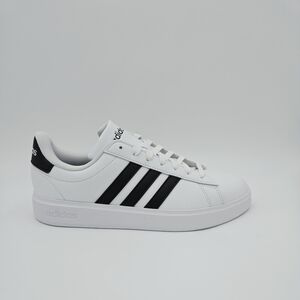 Adidas‎ Women's Grand Court 2.0 White and Black Sneakers 3 Stripe GW9214